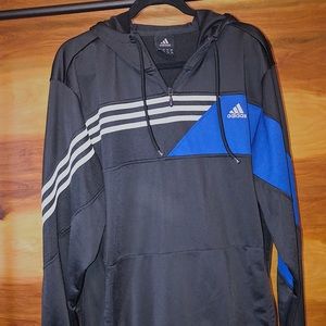 ADIDAS- signature hooded sweater pullover